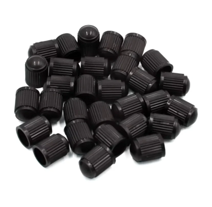 100x DUST AIR VALVE TYRE CAPS BLACK PLASTIC COVERS CAR BIKE WHEEL & MOTORBIKE - Image 3