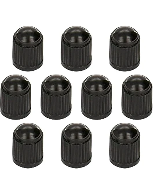 100x DUST AIR VALVE TYRE CAPS BLACK PLASTIC COVERS CAR BIKE WHEEL & MOTORBIKE - Image 6