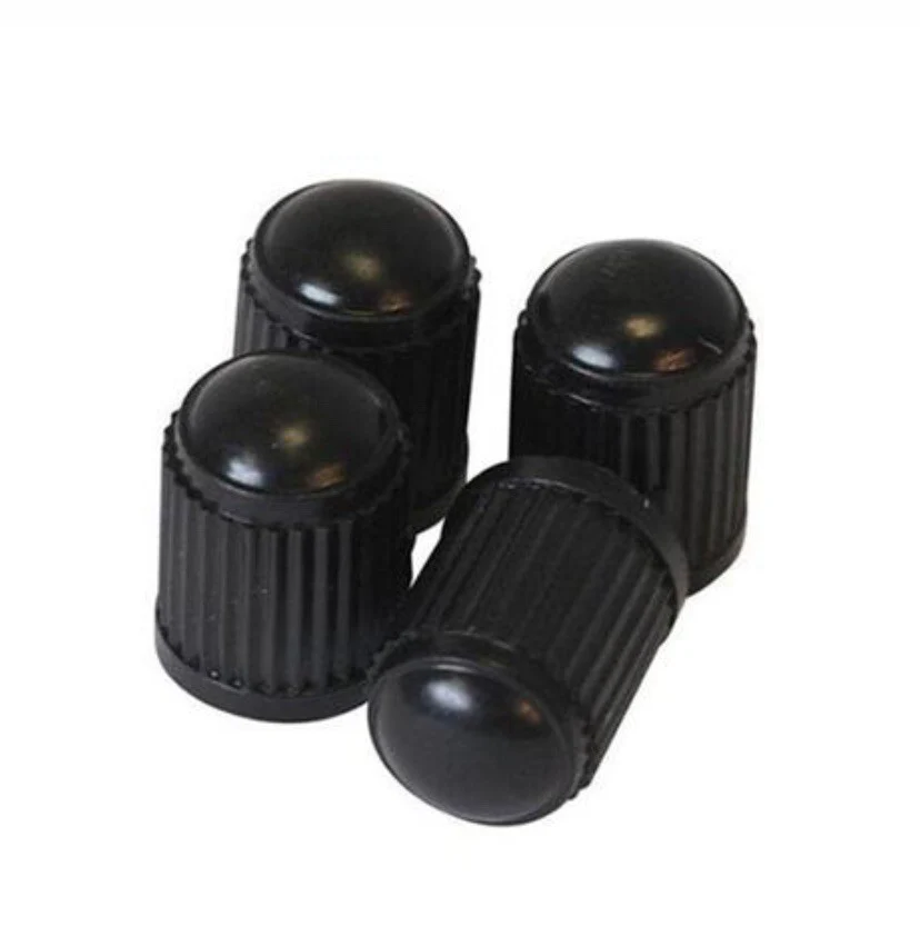 4 X CAR BIKE CYCLE BLACK PLASTIC AIR VALVE TYRE ALLOY WHEEL CAPS DUST VALVE - Image 8
