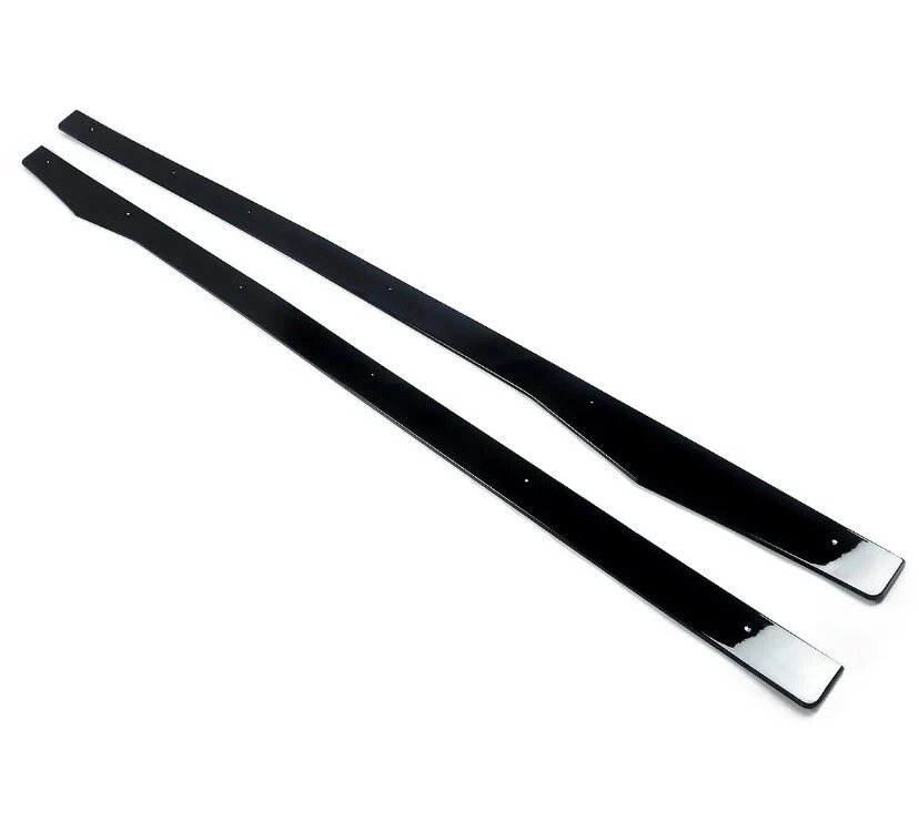 AMG Style Side Skirts Extension For Mercedes C Class W205 C205 2014-2019 Gloss - Image 6
