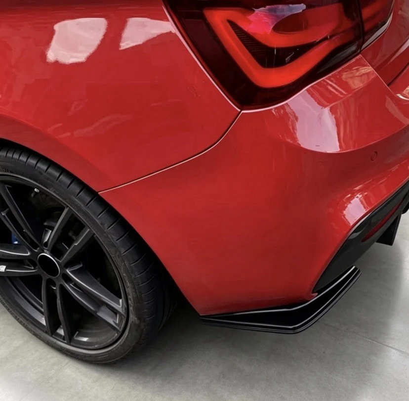 BMW 1 Series F20 F21 2015-19 Lci Black Rear Spats Splitter Lip Diffuser Canards - Image 6