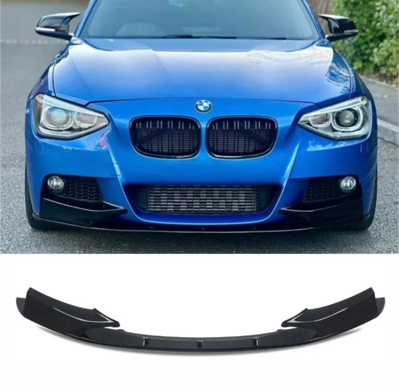 BMW 1 SERIES F20 F21 2PC M SPORT FRONT BUMPER SPLITTER LIP PRE-LCI 2011-2014 - Image 6
