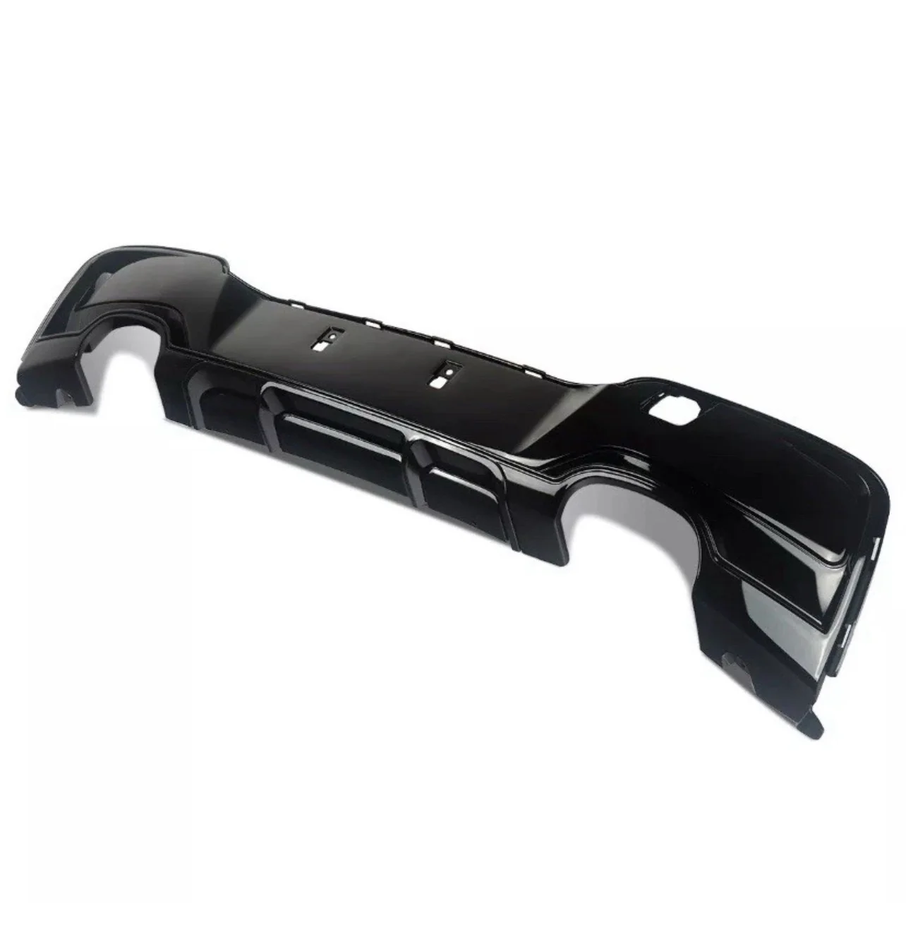 BMW 1 SERIES F20 F21 DIFFUSER PRE-LCI 2011-2014 M135I LOOK GLOSS BLACK QUAD - Image 4
