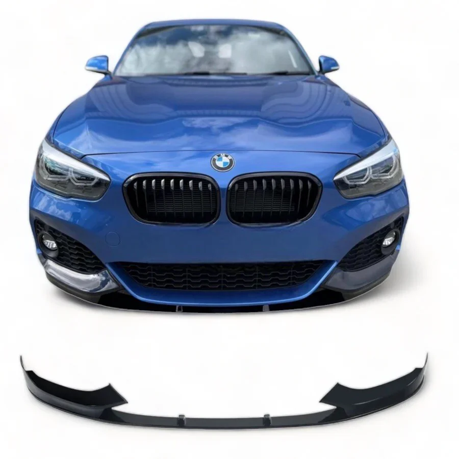 BMW 1 SERIES F20 F21 LCI 15-19 FRONT SPLITTER LIP M PERFORMANCE GLOSS BLACK - Image 6