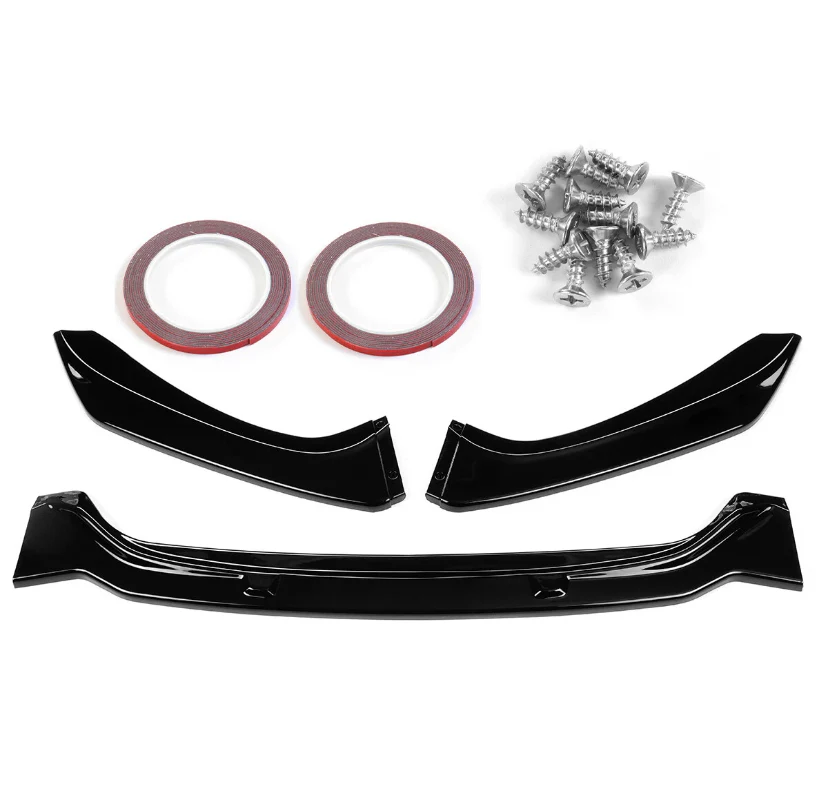 BMW 1 SERIES F20 F21 M SPORT LCI 2015-2019 GLOSS BLACK FRONT SPLITTER LIP - Image 2