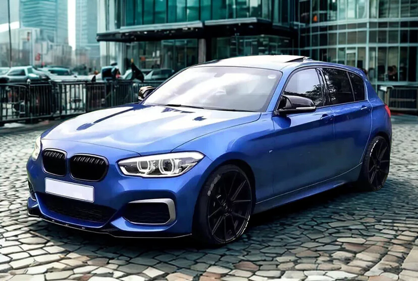 BMW 1 SERIES F20 F21 M SPORT LCI 2015-2019 GLOSS BLACK FRONT SPLITTER LIP - Image 7