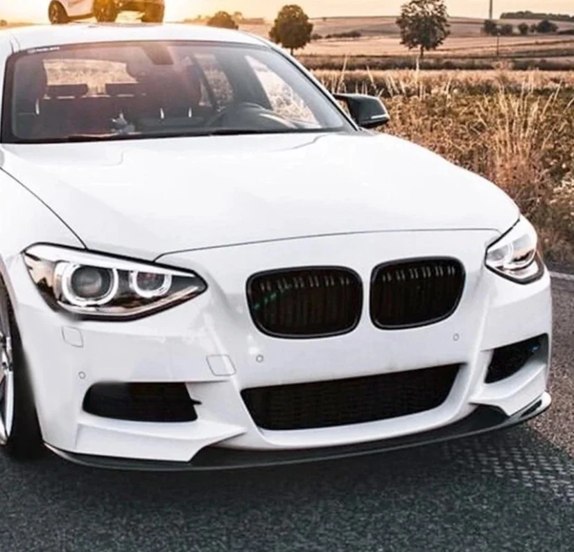 BMW 1 SERIES F20 F21 PRE LCI FRONT SPLITTER LIP M PERFORMANCE BLACK UK 2011-2014 - Image 5