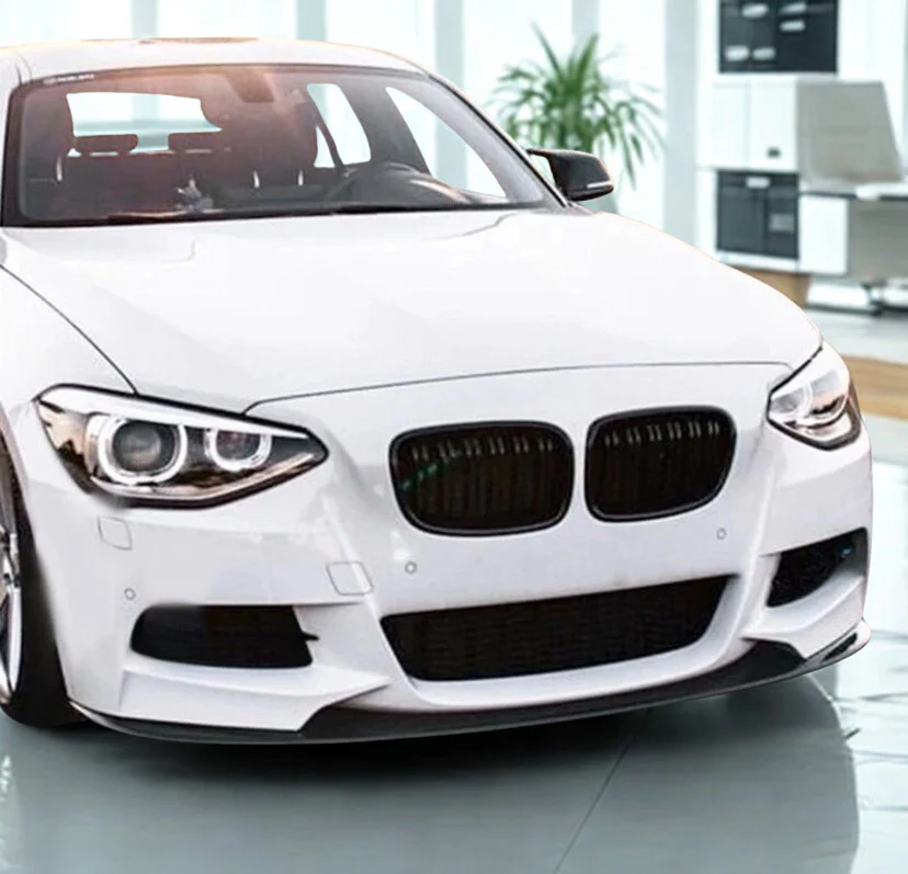 BMW 1 SERIES F20 F21 PRE LCI FRONT SPLITTER LIP M PERFORMANCE BLACK UK 2011-2014 - Image 6
