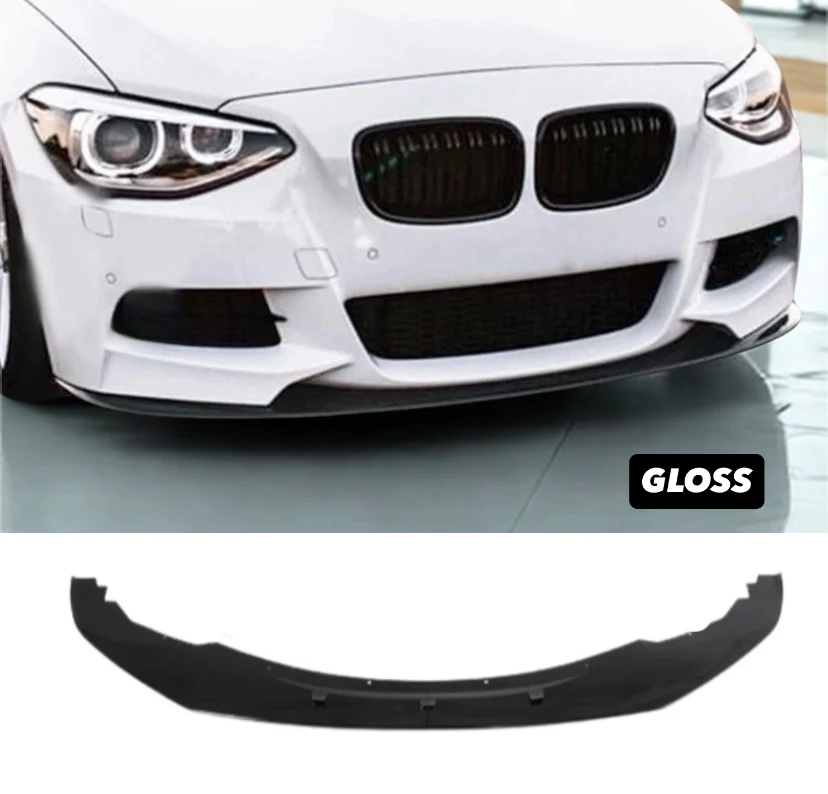 BMW 1 SERIES F20 F21 PRE LCI FRONT SPLITTER LIP M PERFORMANCE BLACK UK 2011-2014 - Image 8