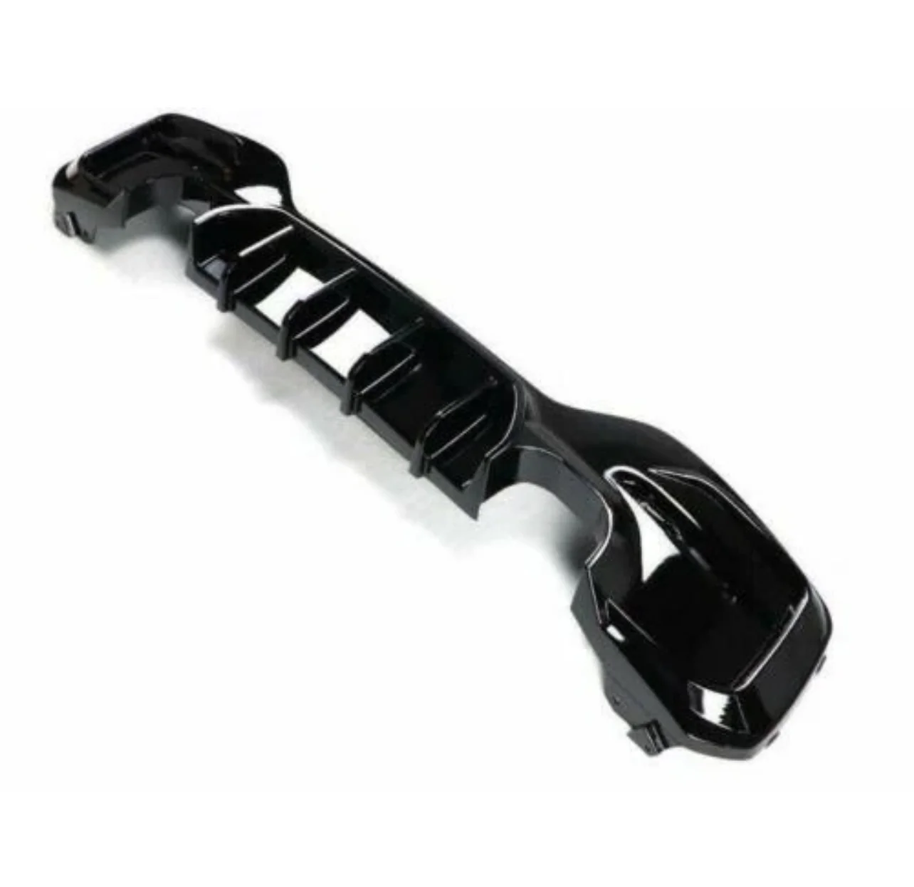BMW 1 SERIES F20 F21 REAR DIFFUSER 2015+ FACELIFT LCI 135/140 LOOK GLOSS BLACK - Image 2