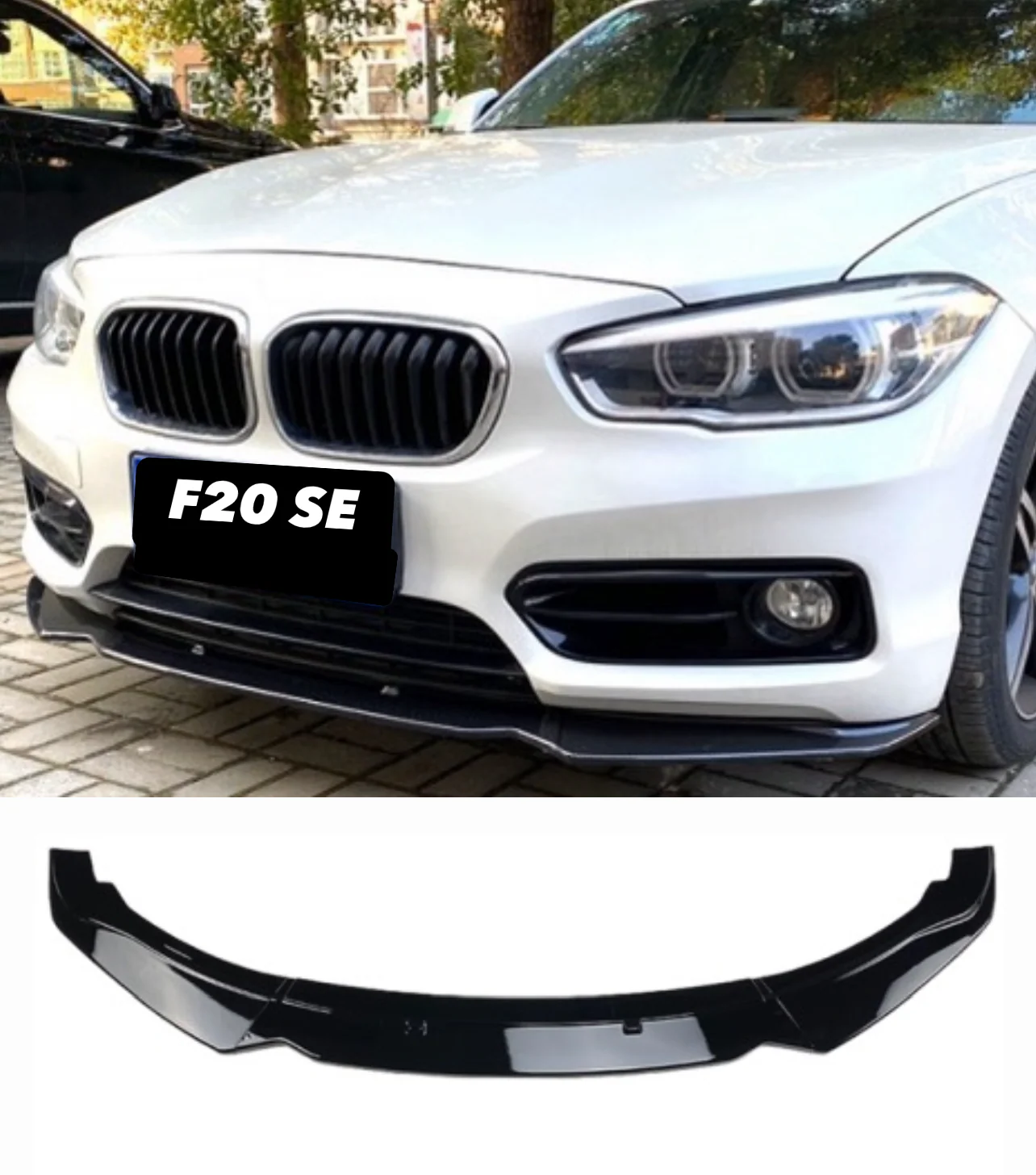 BMW 1 Series F20 Se Sport Splitter Lip Gloss Black Lci - Image 9