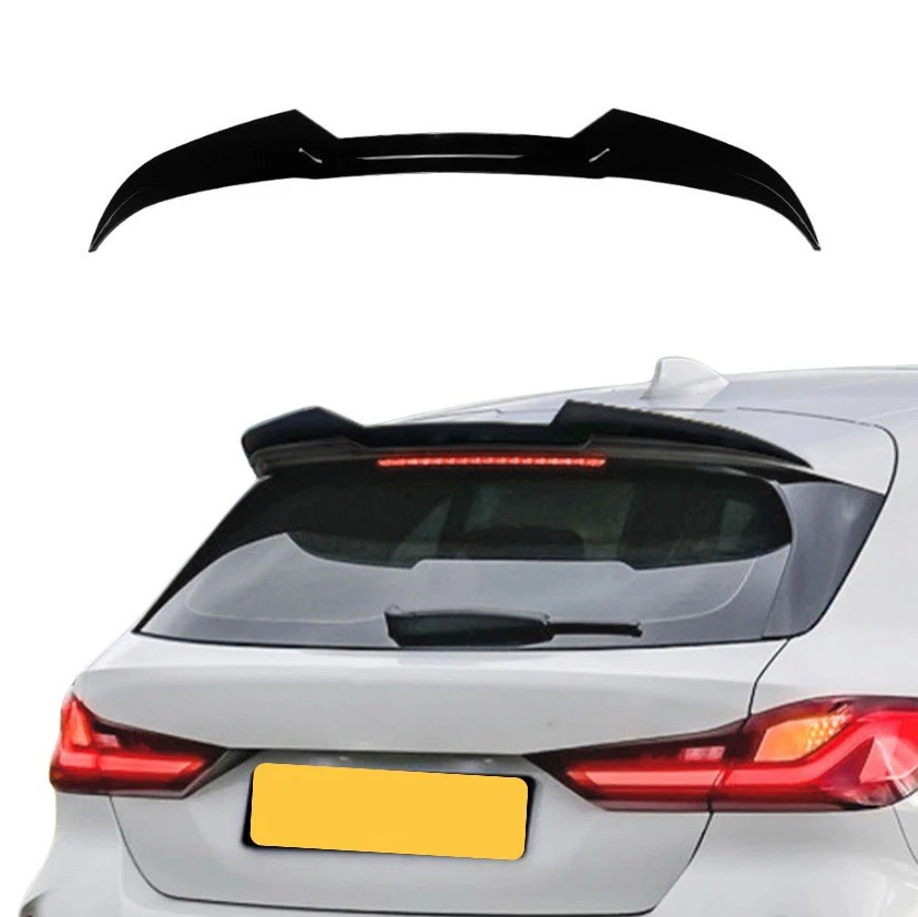 BMW 1 SERIES F40 2019-UP GLOSS BLACK REAR ROOF BOOT SPOILER LIP WING V STYLE