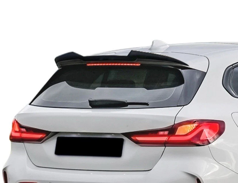 BMW 1 SERIES F40 2019-UP GLOSS BLACK REAR ROOF BOOT SPOILER LIP WING V STYLE - Image 5