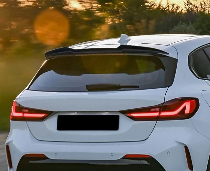BMW 1 SERIES F40 2019-UP GLOSS BLACK REAR ROOF BOOT SPOILER LIP WING V STYLE - Image 6