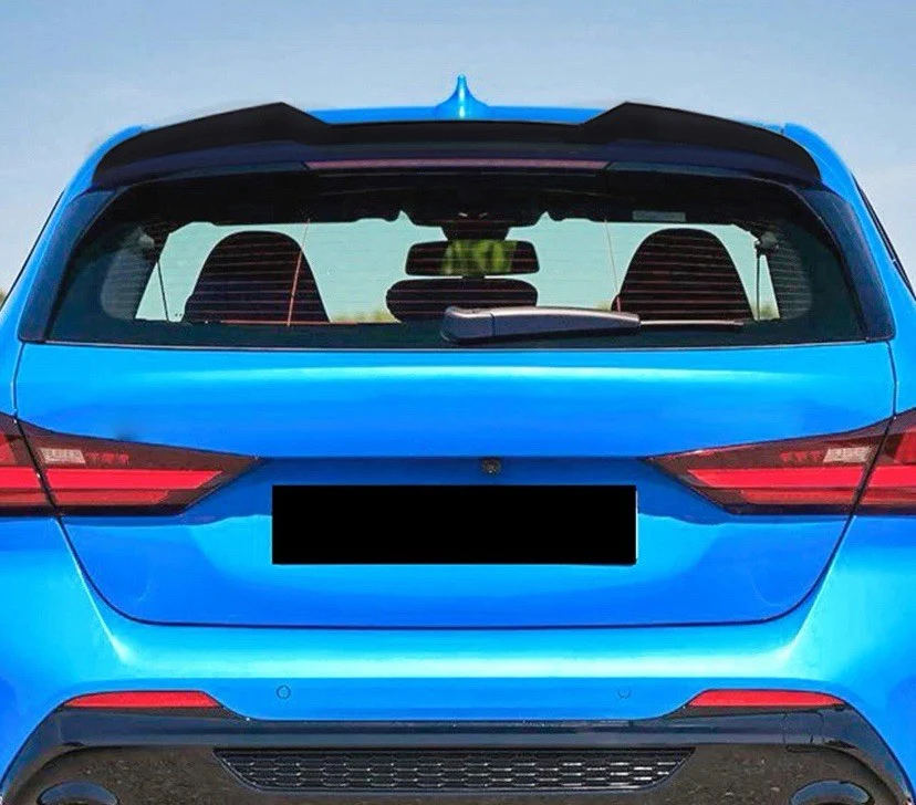 BMW 1 SERIES F40 2019-UP GLOSS BLACK REAR ROOF BOOT SPOILER LIP WING V STYLE - Image 7