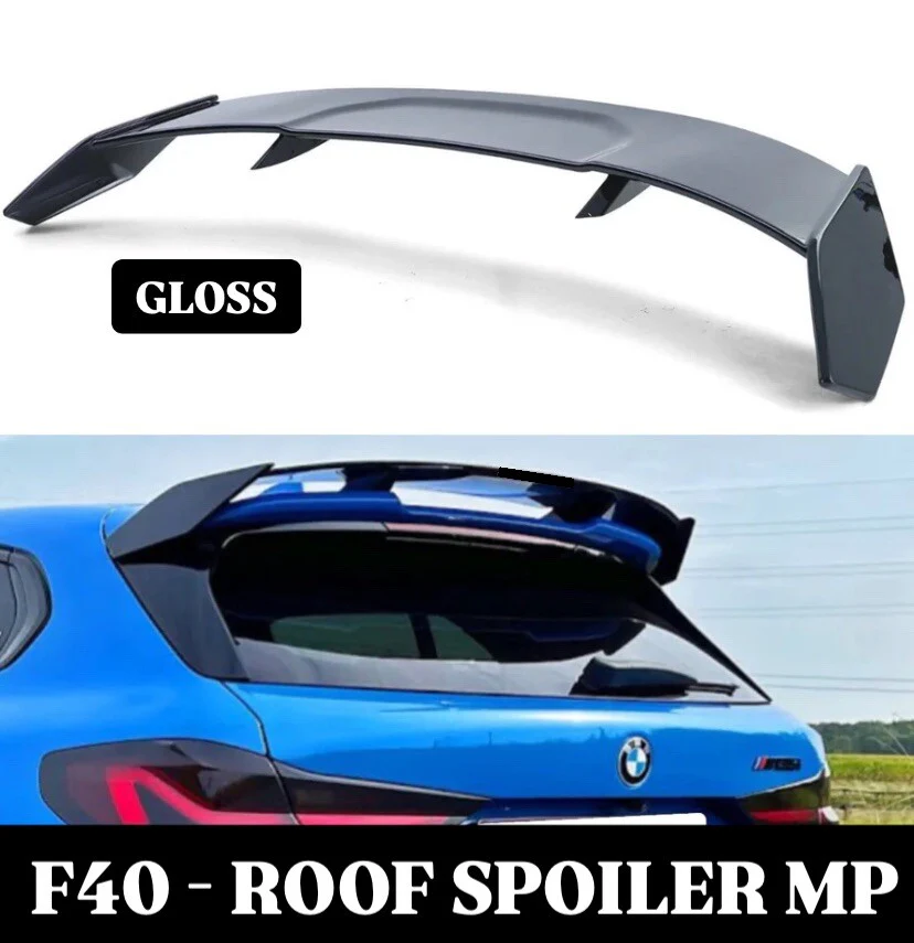 BMW 1 SERIES F40 M PERFORMANCE GLOSS BLACK REAR ROOF SPOILER WING 2019-2023 - Image 2