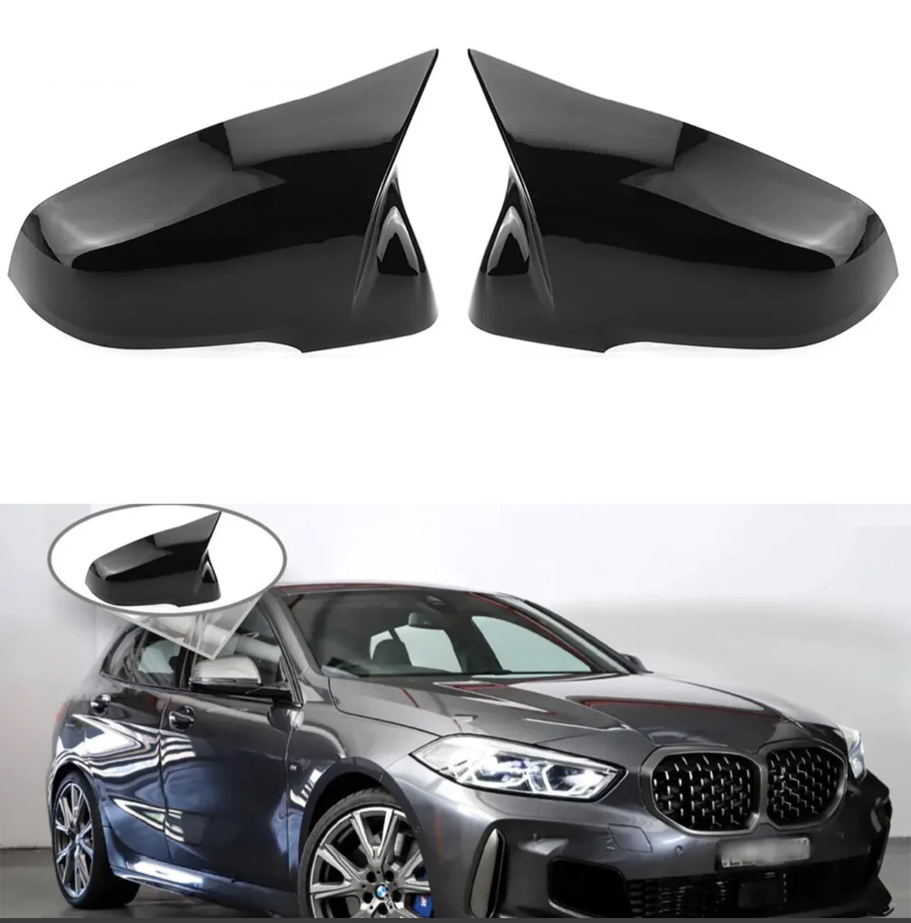 BMW 1 SERIES F53 F40 Z4 GLOSS BLACK REAR WING MIRROR COVER CAP