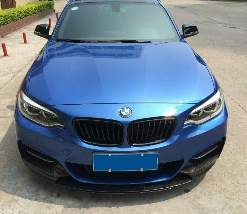 BMW 2 SERIES F22 F23 FRONT DIFFUSER SPLITTER LIP SPOILER GLOSS BLACK