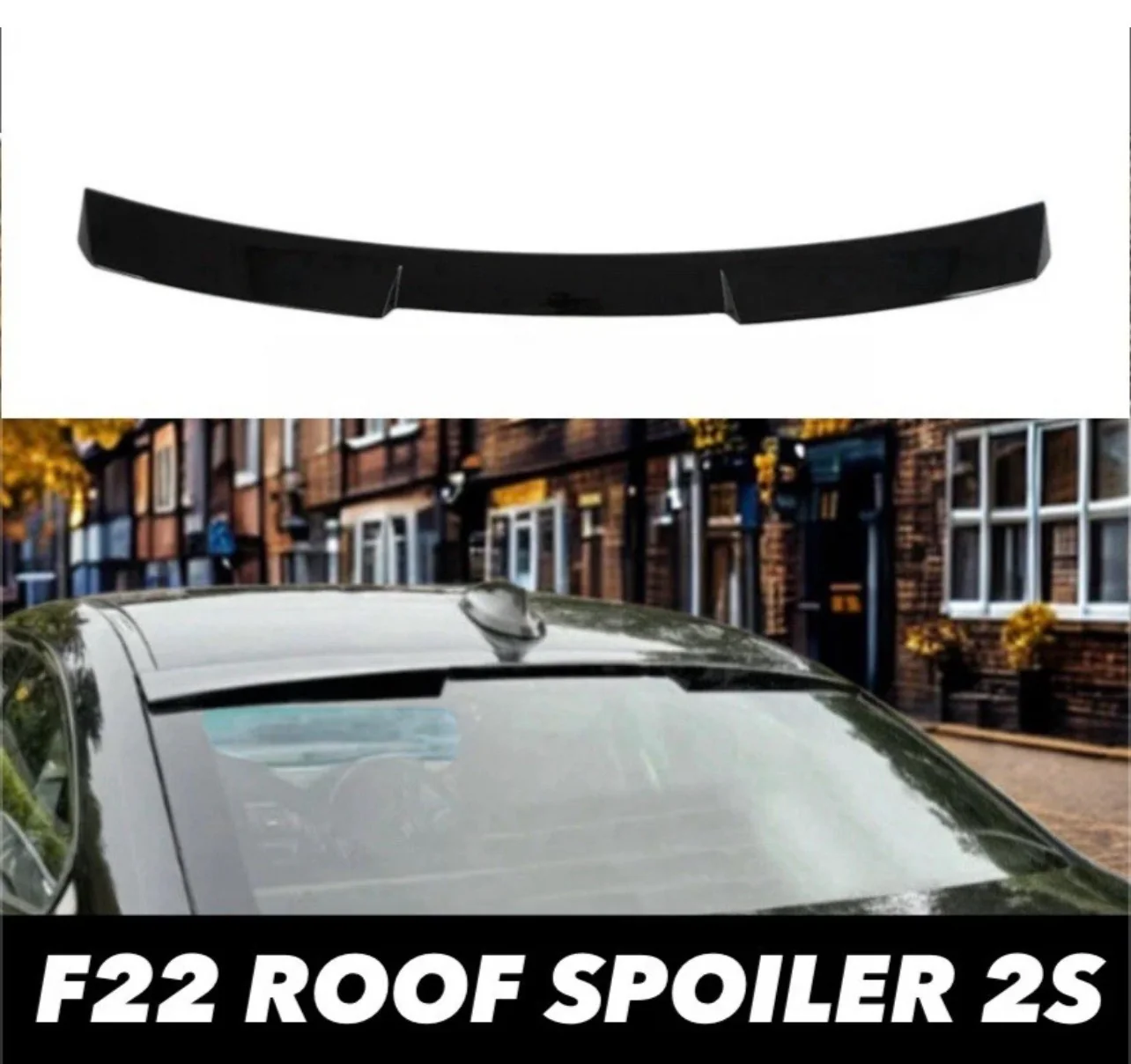 BMW 2 SERIES F22 F87 M2 220 230I M240 STYLE REAR ROOF SPOILER LIP WING 14-21 - Image 6