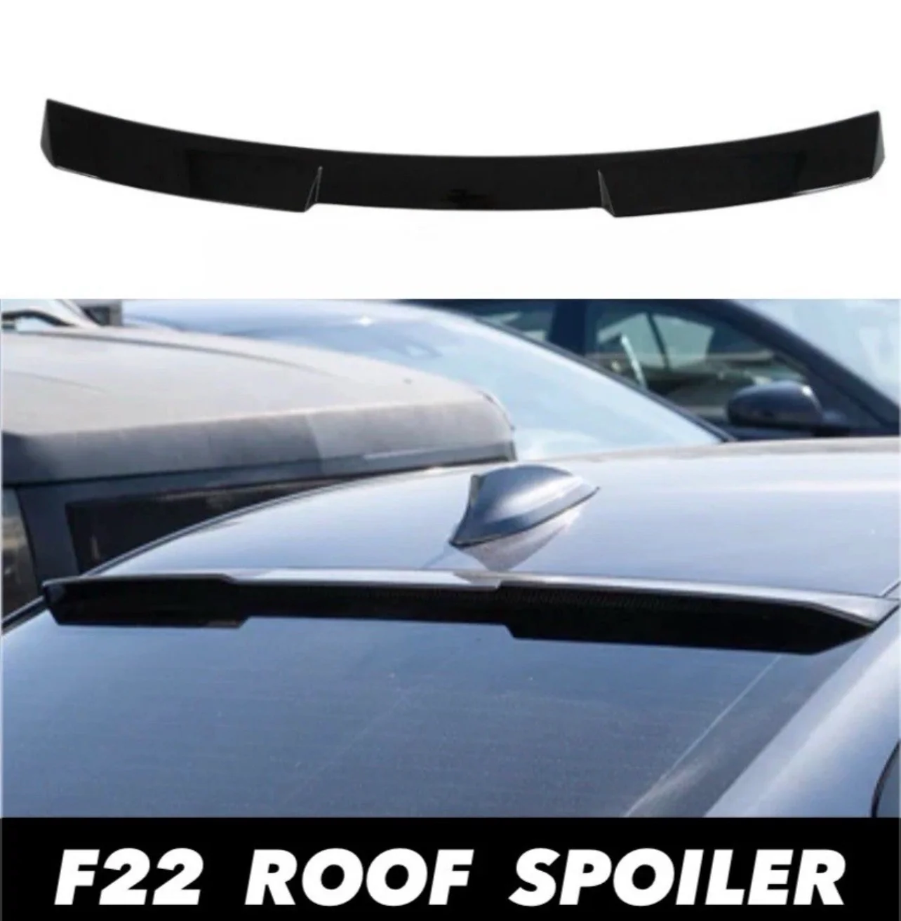 BMW 2 SERIES F22 F87 M2 220 230I M240 STYLE REAR ROOF SPOILER LIP WING 14-21 - Image 9