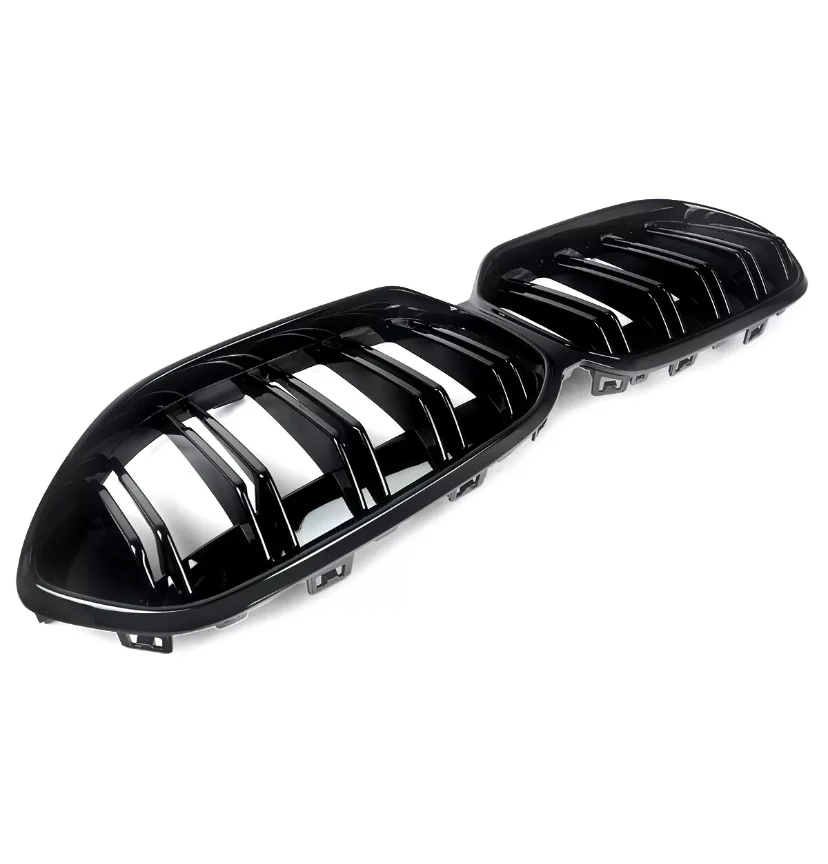 BMW 2 Series F44 Gran Coupe 2020+ Gloss Black Dual Slats Front Kidney Grille Abs - Image 6
