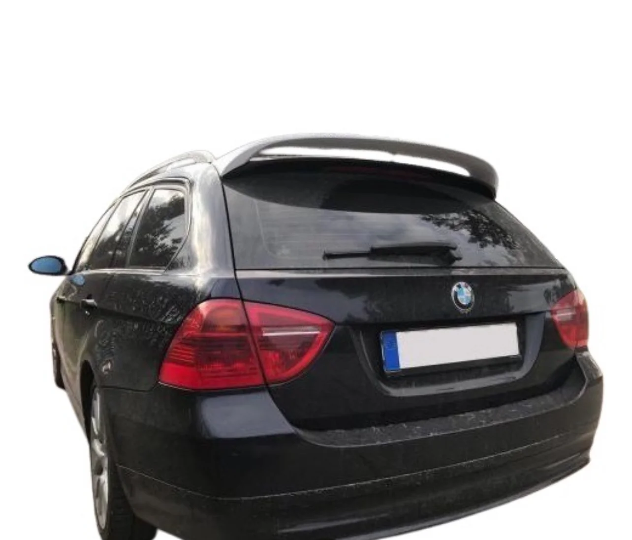 BMW 3 Series E91 Touring Estate Gloss Black Rear Roof Spoiler Lip Wing - Image 4