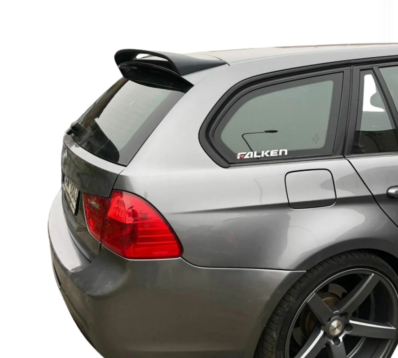 BMW 3 Series E91 Touring Estate Gloss Black Rear Roof Spoiler Lip Wing - Image 6
