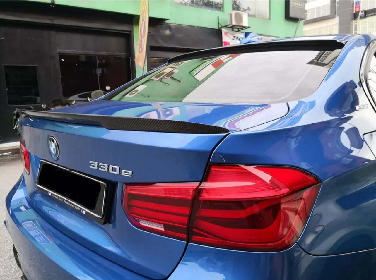 BMW 3 Series F30 2012-2018 Rear Roof Spoiler Window Wing Lip Gloss Black - Image 7