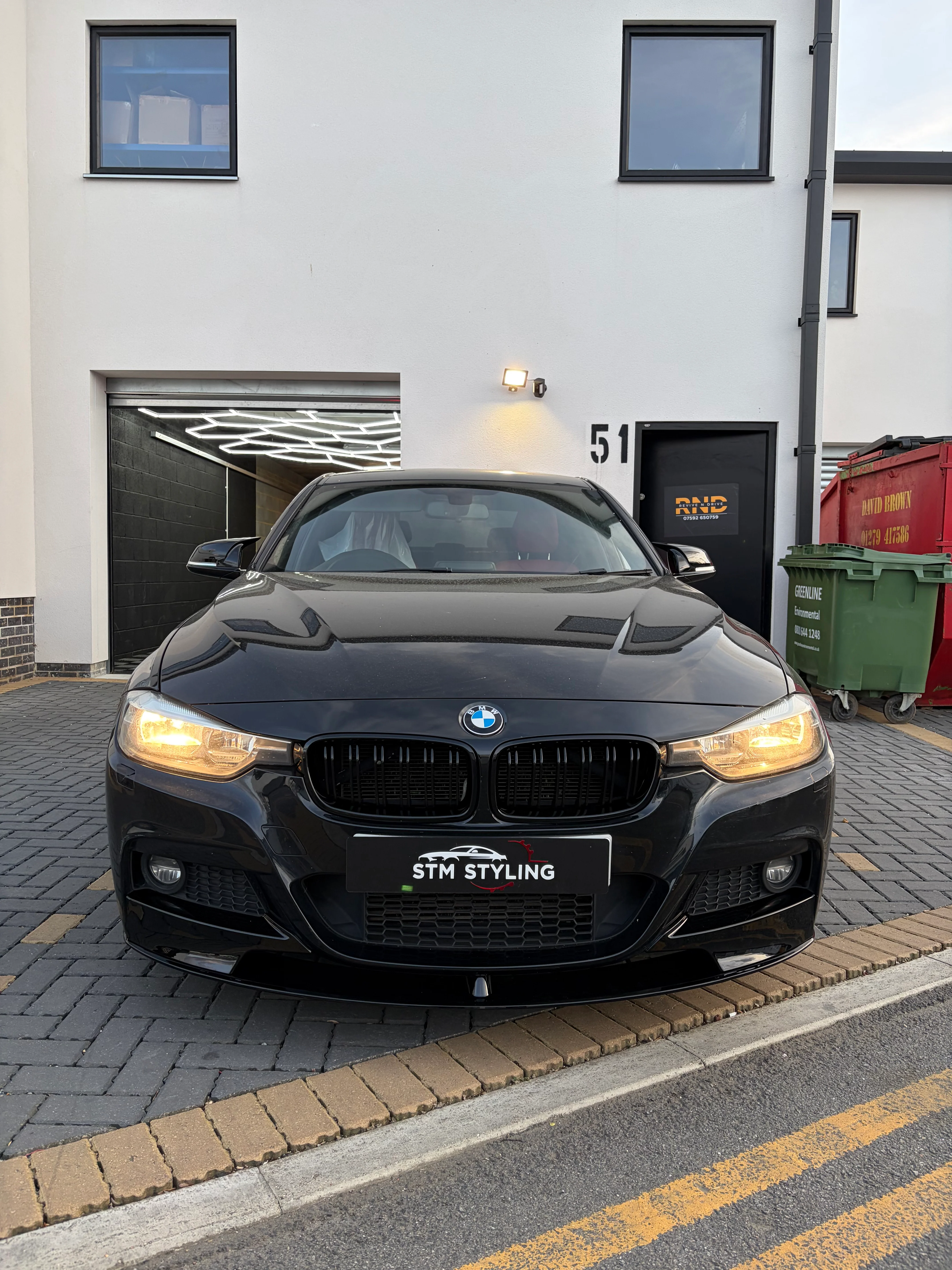 BMW 3 Series F30 Body Kit Mp Gloss Black Singe Exit Diffuser - Image 17