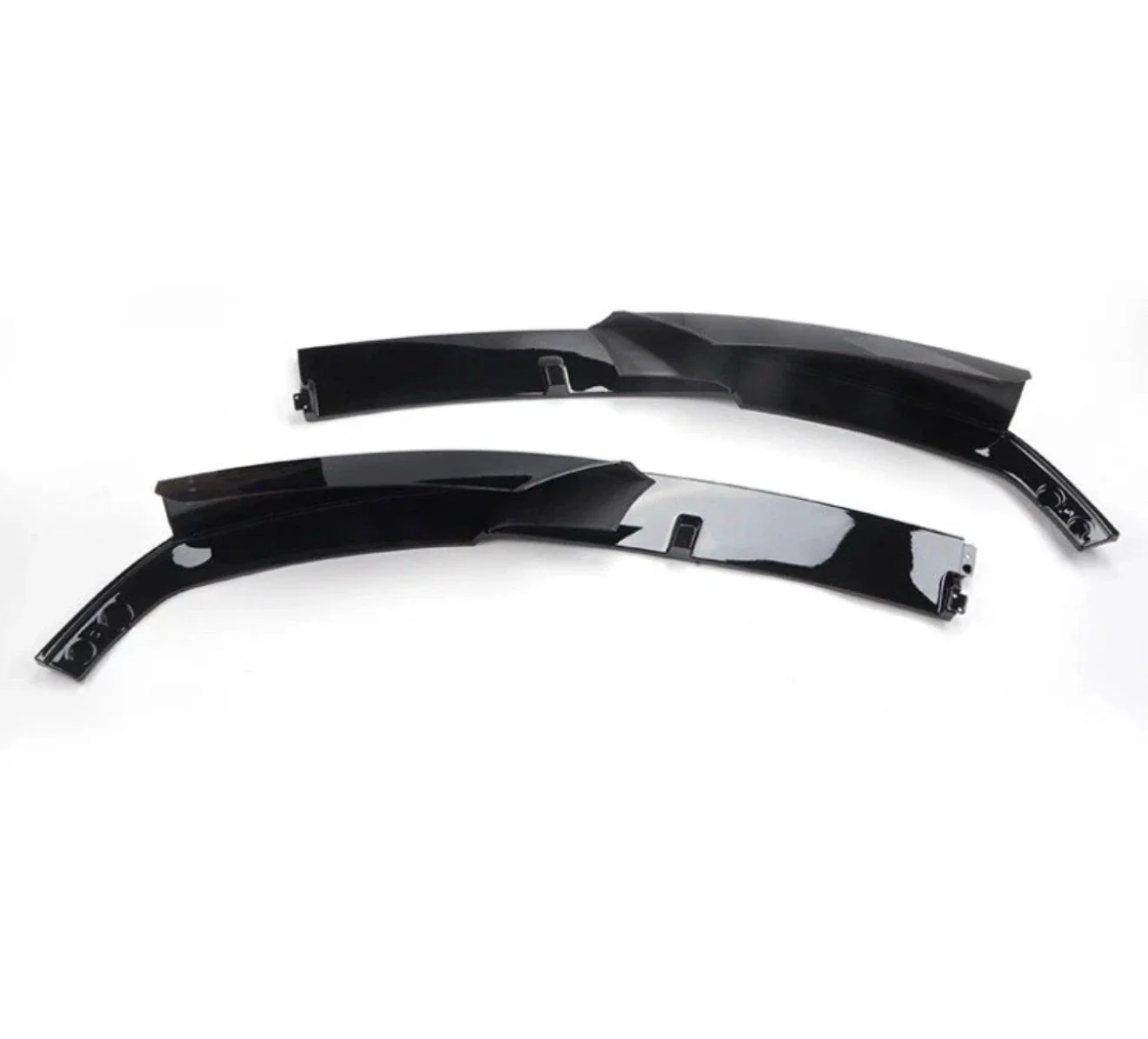BMW 3 SERIES F30 F31 MP STYLE FRONT LIP SPOILER SPLITTER GLOSS BLACK 2 PIECE - Image 7