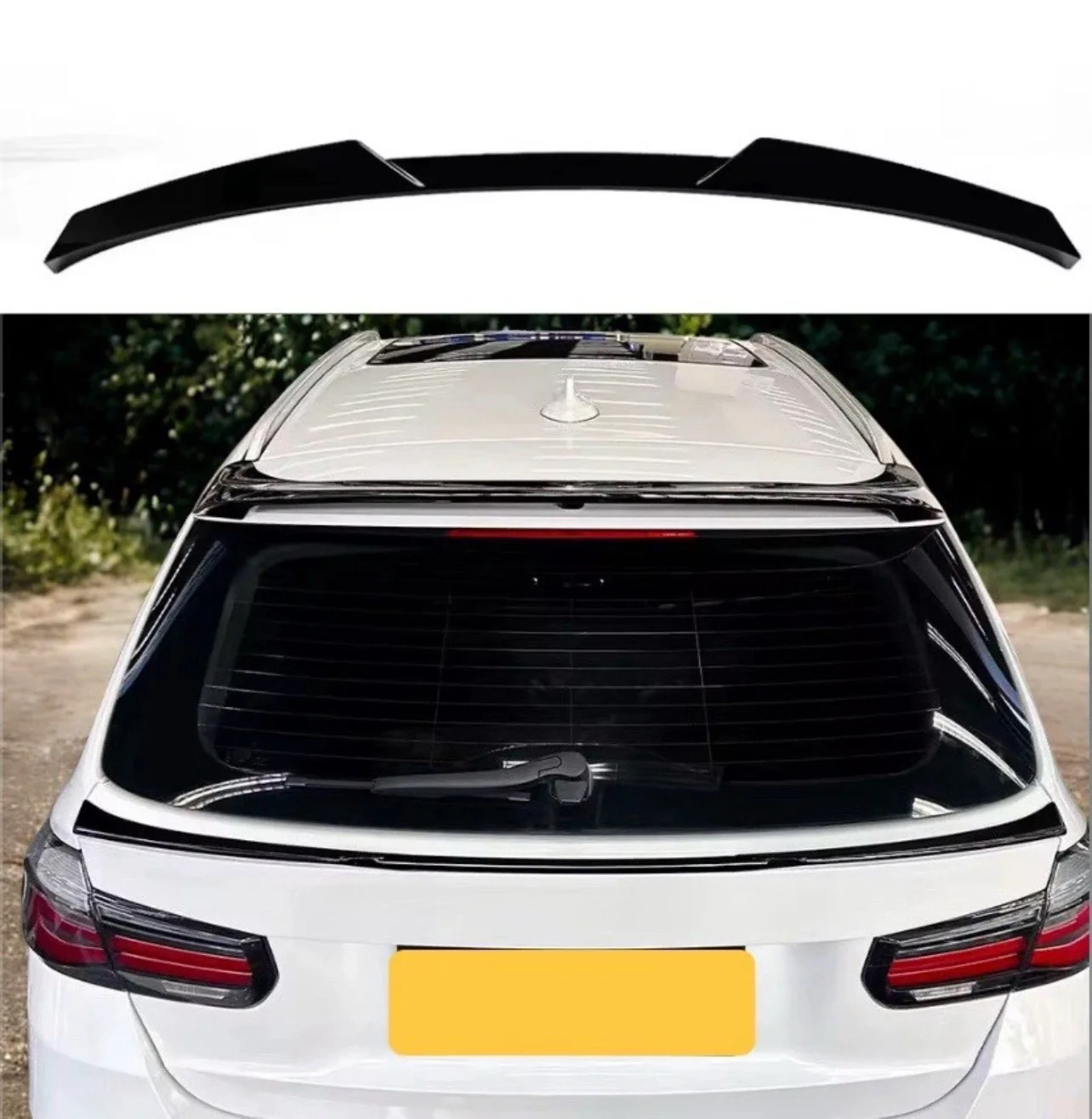BMW 3 SERIES F31 TOURING ESTATE REAR MID BOOT ROOF SPOILER LIP 2012-2019 - Image 2