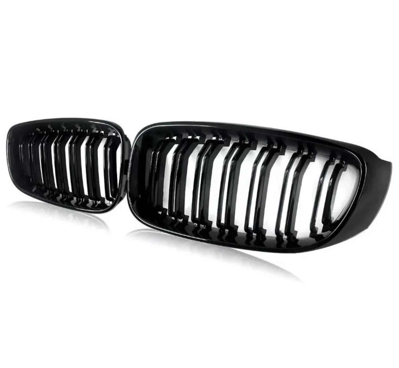BMW 3 SERIES F34 GT GRAN TURISMO GLOSS BLACK FRONT KIDNEY GRILLES TWIN SPOKE - Image 3