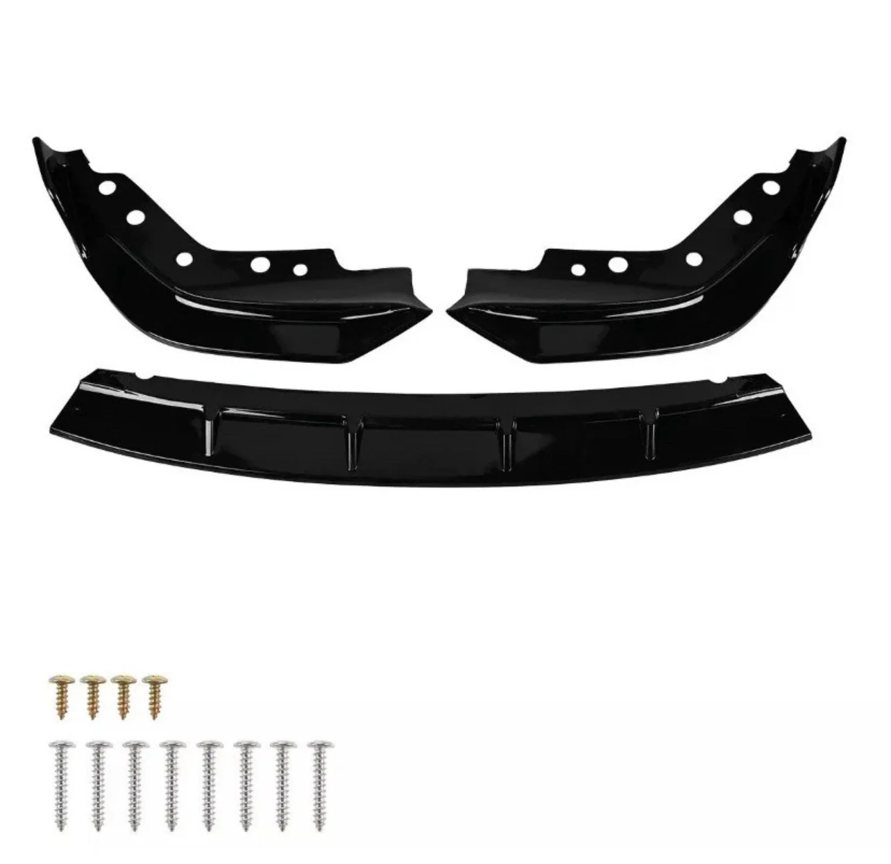 BMW 3 SERIES G20 G21 FRONT SPLITTER LIP VALANCE SPOILER SPLITTER GLOSS BLACK STM - Image 9