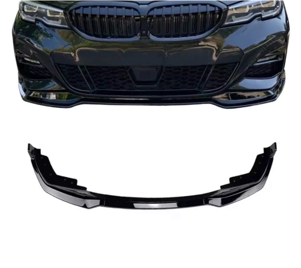 BMW 3 SERIES G20 G21 M PERFORMANCE MPS 19-21 FRONT SPLITTER GLOSS BLACK ABS - Image 11