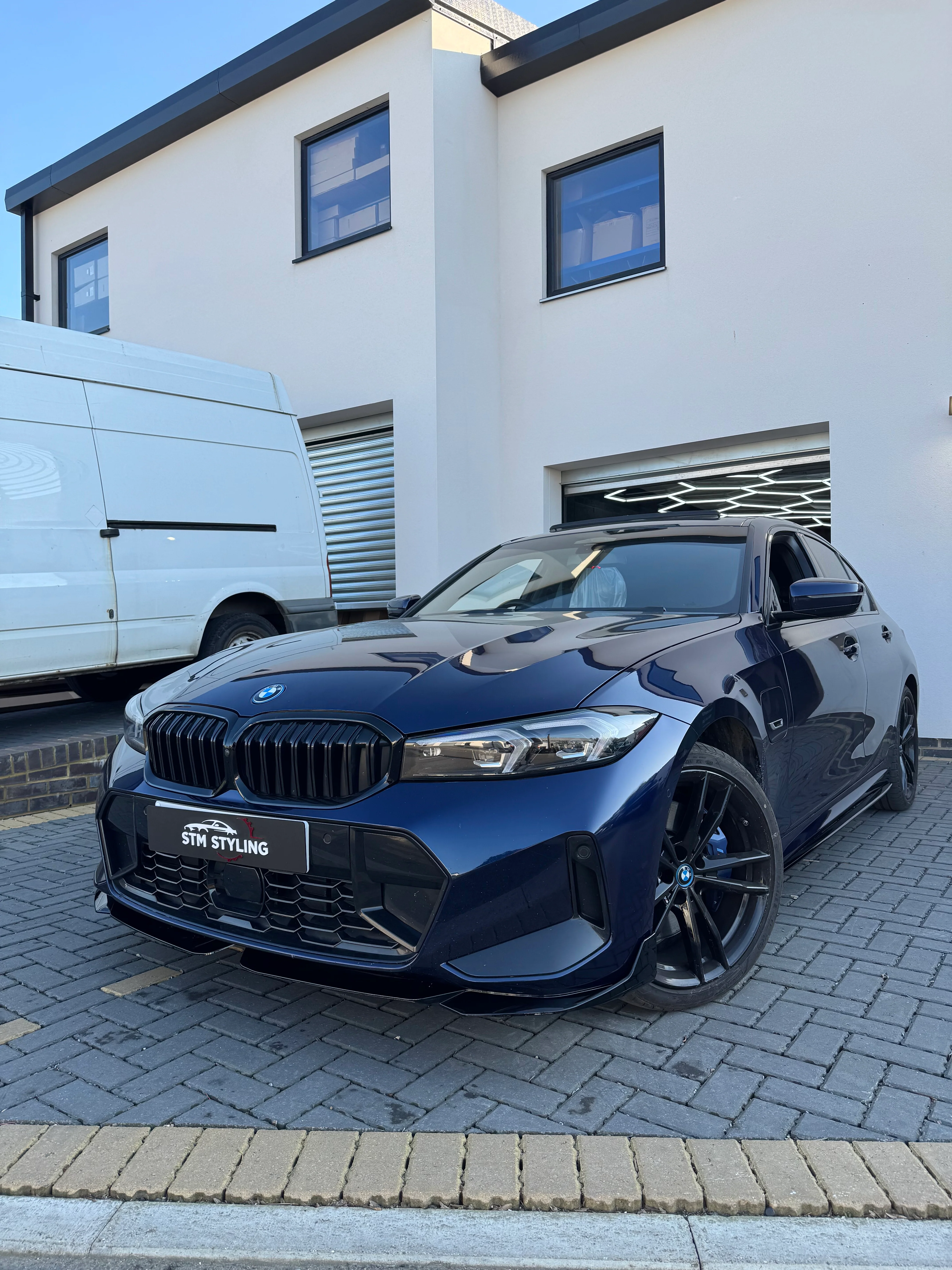 BMW 3 SERIES G20 LCI FRONT SPLITTER DIFFUSER SKIRTS BODY KIT GLOSS BLACK 2023 - Image 7