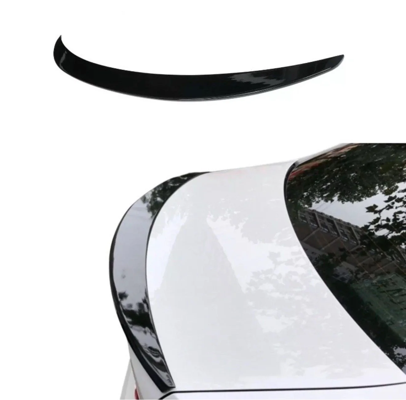 BMW 3 Series G20 P Style Rear Trunk Boot Lip Spoiler MPS Performance Style Gloss - Image 5