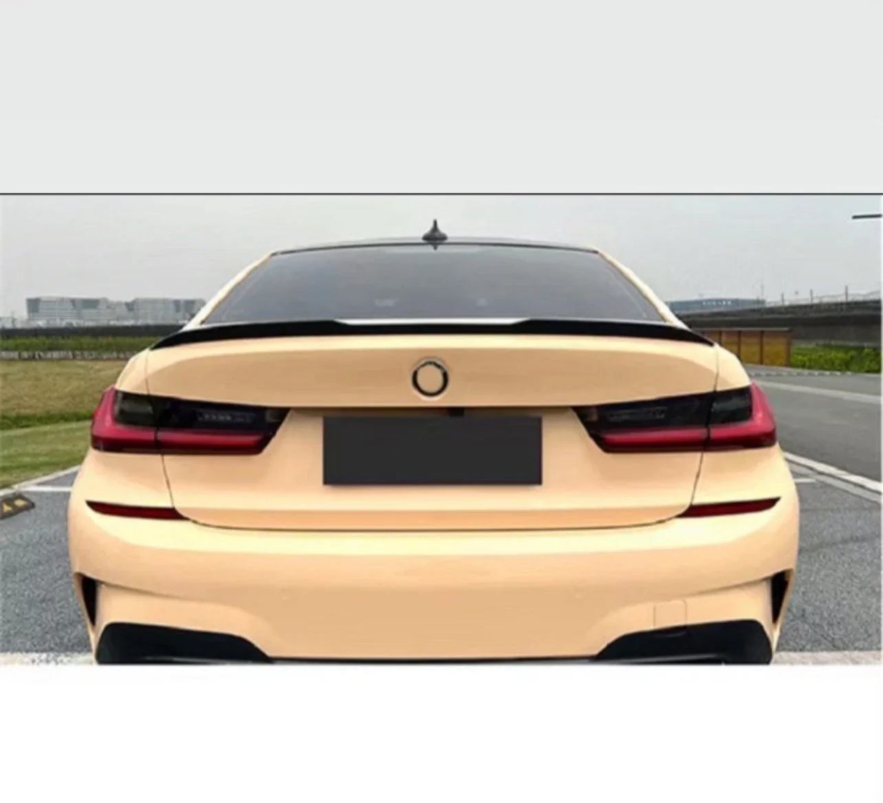 BMW 3 SERIES G20 V STYLE M4 2019+ REAR SLIM BOOT SPOILER LIP GLOSS BLACK - Image 7