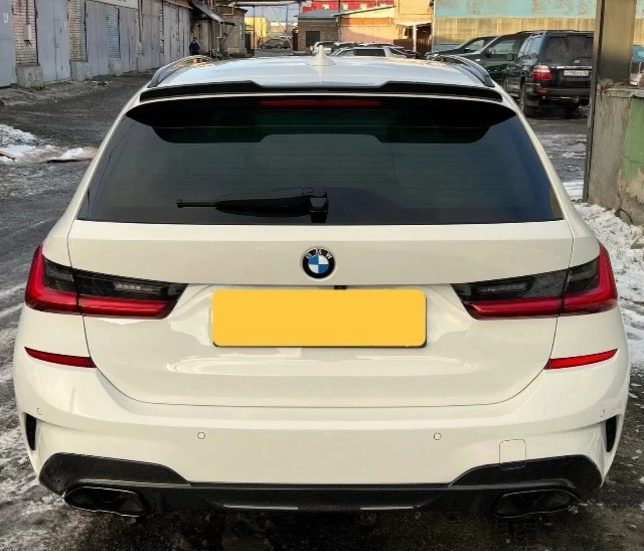 BMW 3 SERIES G21 ESTATE REAR ROOF BOOT SPOILER 2019+ GLOSS BLACK WING SLIM LIP - Image 9