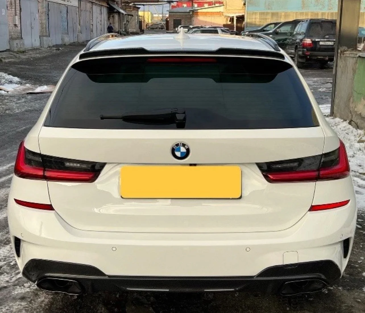 BMW 3 SERIES G21 ESTATE SLIM REAR ROOF BOOT SPOILER 2019+ GLOSS BLACK WING LIP ABS - Image 10
