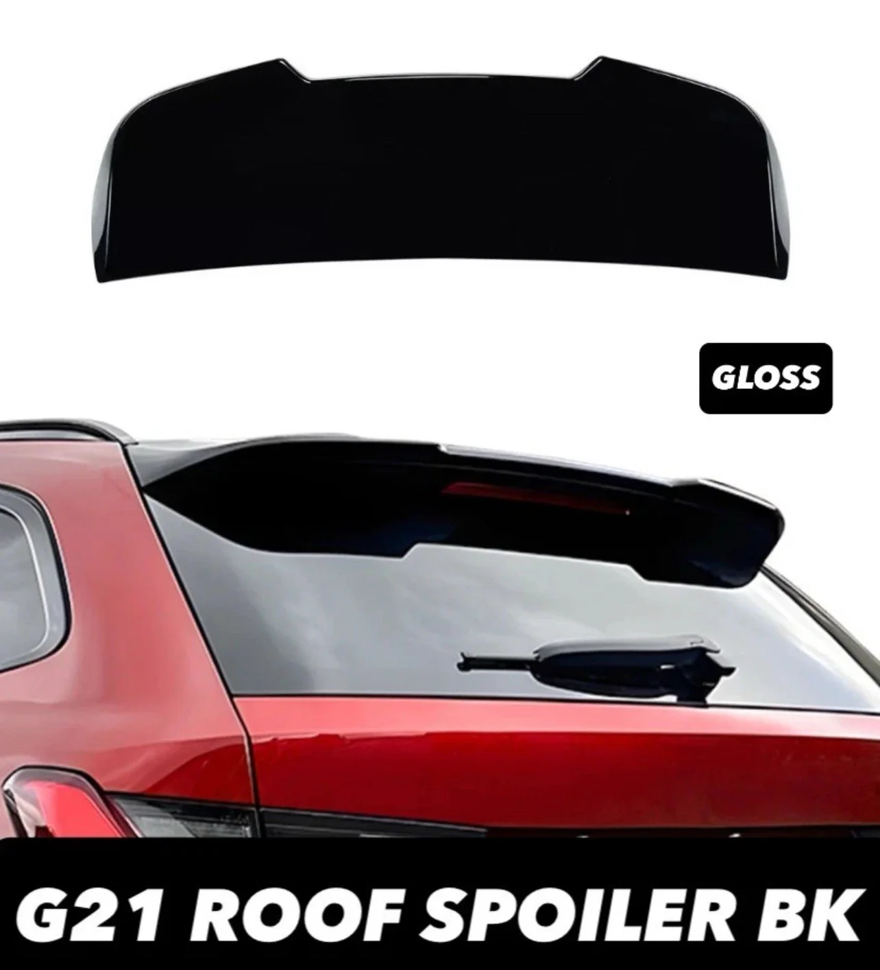 BMW 3 SERIES G21 ESTATE TOURING GLOSS BLACK ABS REAR ROOF SPOILER WING - Image 4