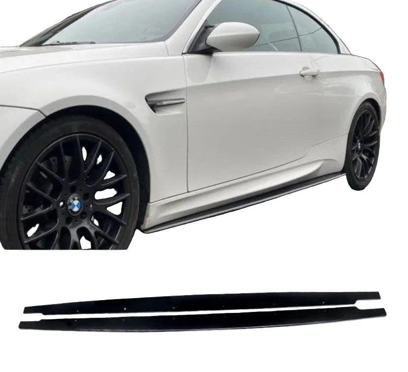 BMW 3 Series M3 E90 E92 E93 Side Skirts Extension Blades Gloss Black 2005-14 ABS