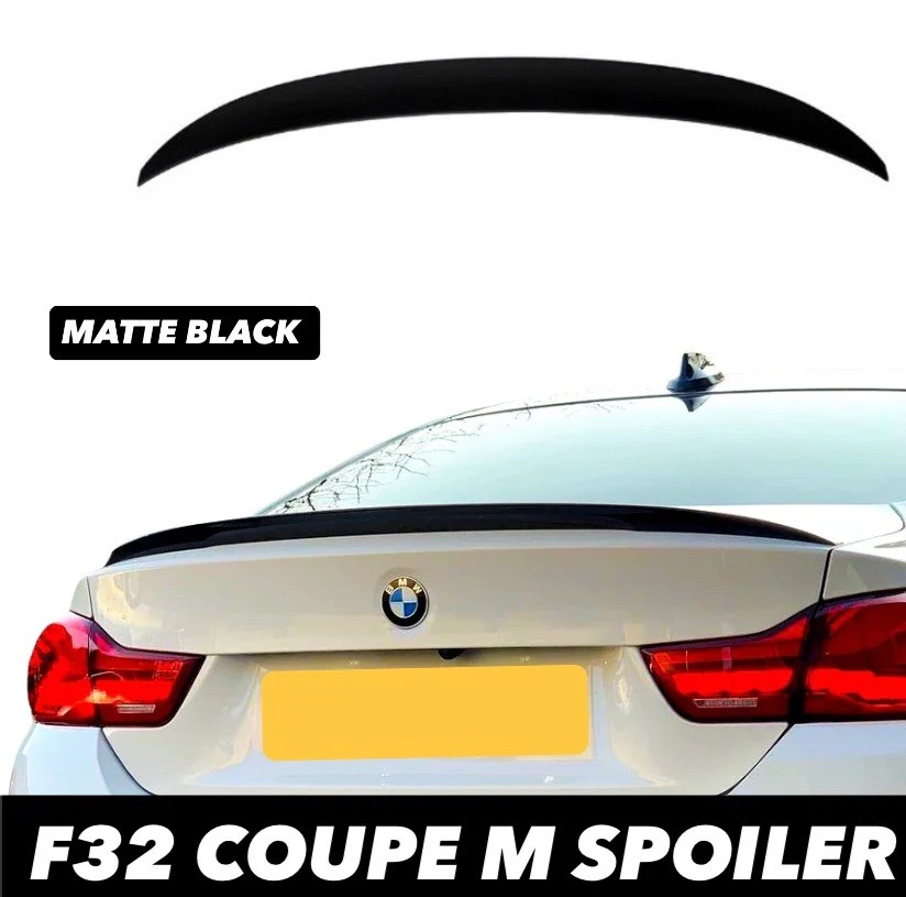 BMW 4 SERIES F32 M PERFORMANCE STYLE REAR BOOT LIP SPOILER MATTE BLACK  MP - Image 4