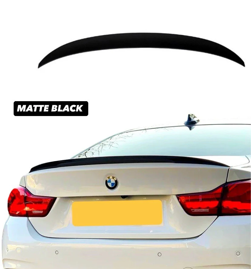 BMW 4 SERIES F32 M PERFORMANCE STYLE REAR BOOT LIP SPOILER MATTE BLACK  MP - Image 5