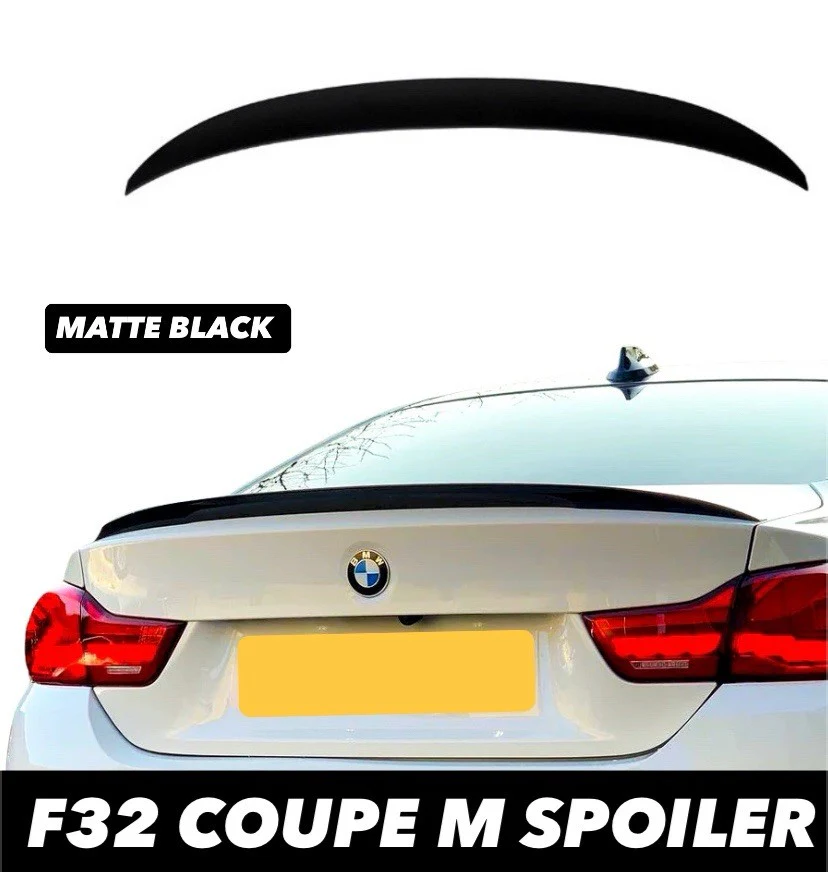 BMW 4 SERIES F32 M PERFORMANCE STYLE REAR BOOT LIP SPOILER MATTE BLACK  MP - Image 7
