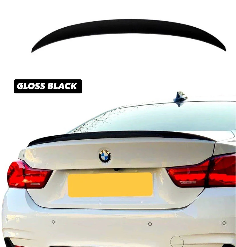 BMW 4 SERIES F32 M PERFORMANCE STYLE REAR BOOT LIP SPOILER MATTE BLACK  MP - Image 9