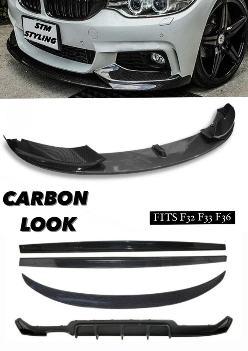 BMW 4 SERIES F36 CARBON KIT LIP DIFFUSER SIDE SPOILER M PERFORMANCE GRAN COUPE - Image 2