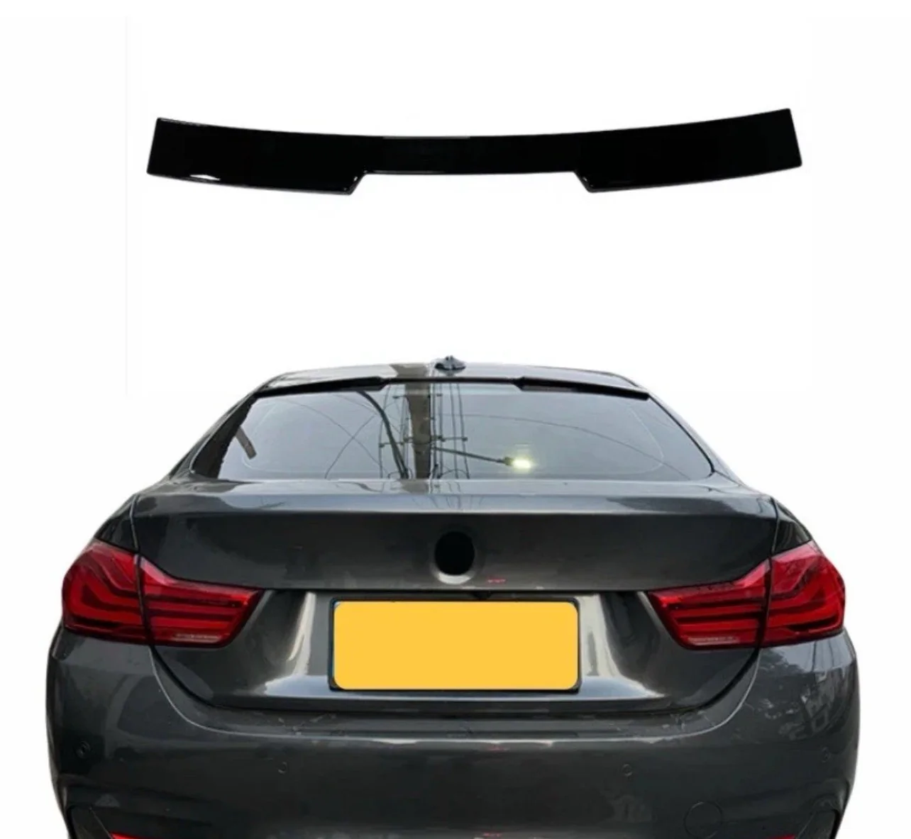 BMW 4 SERIES F36 GRAN COUPE BLACK 2014-2021 REAR ROOF BOOT SPOILER WING LIP - Image 3