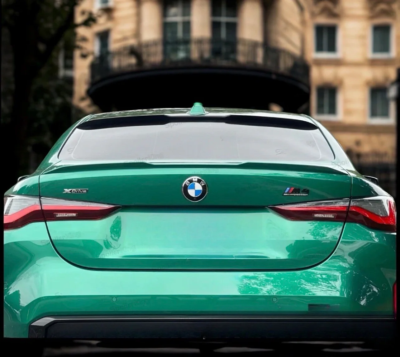 BMW 4 Series G22 Coupe Rear Roof Spoiler Lip M4 V Style Gloss Black 2020+ Boot - Image 3