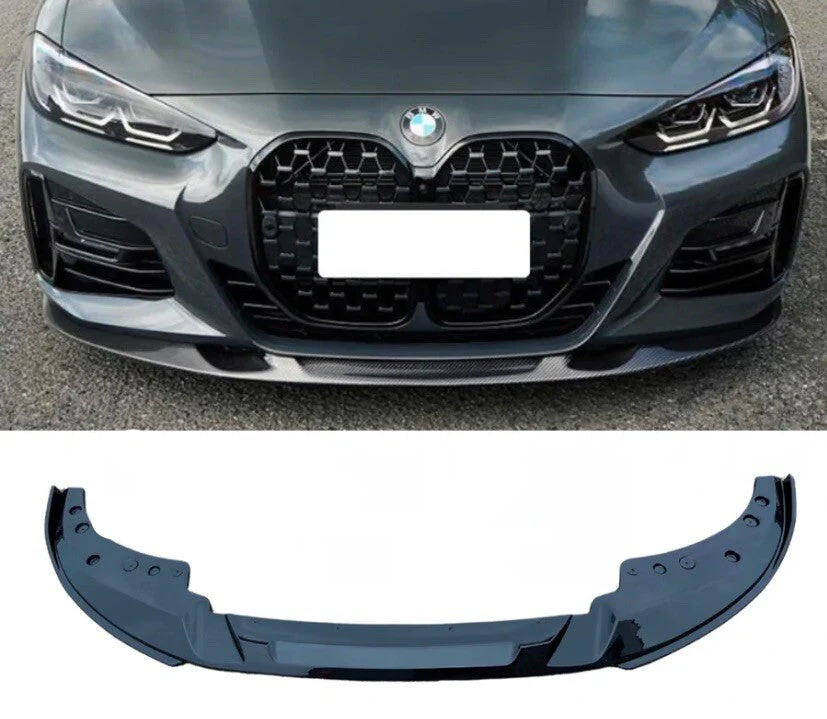 BMW 4 SERIES G22 G23 G26 M SPORT 3D FRONT SPLITTER BUMPER LIP GLOSS