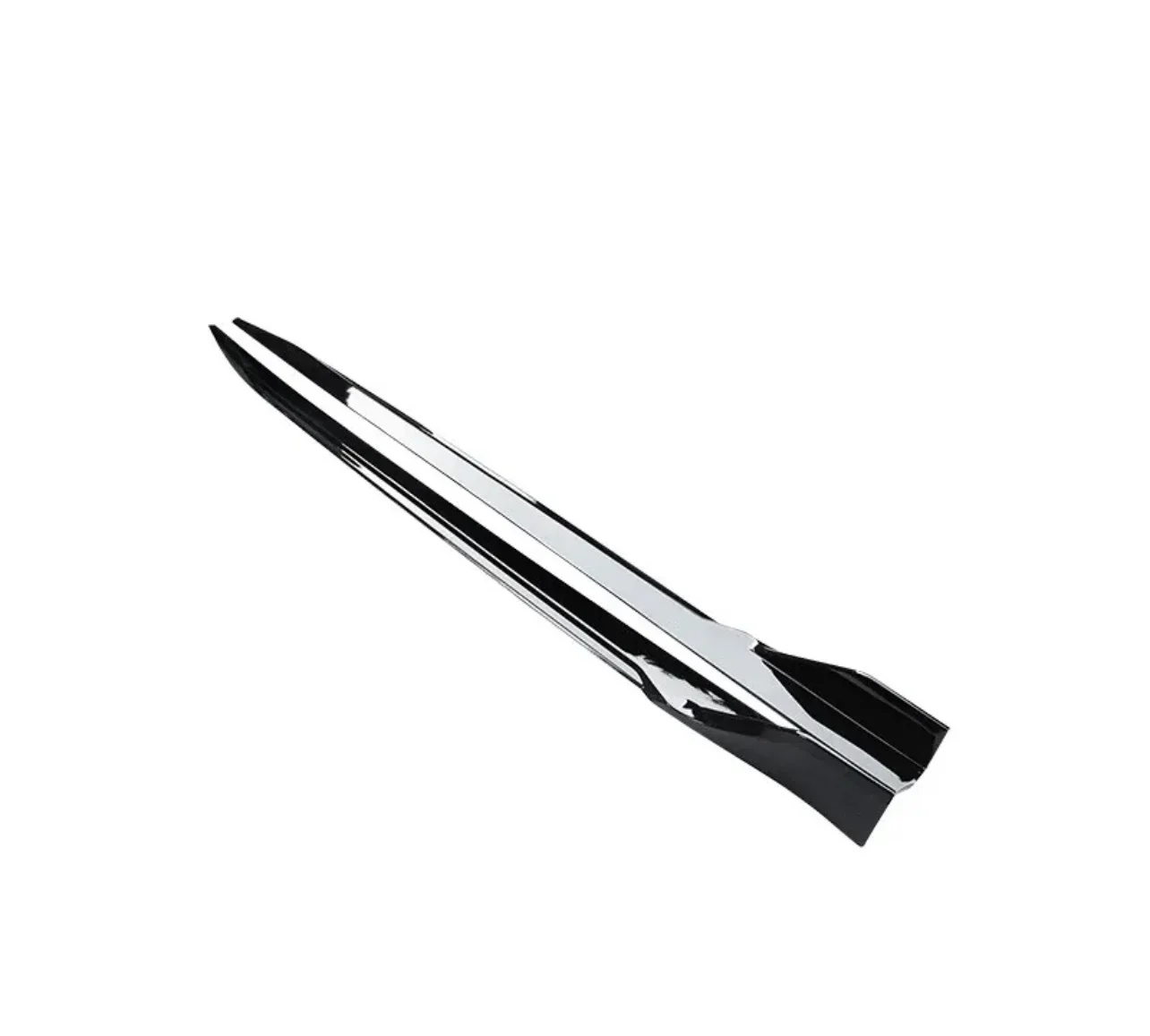 BMW 4 Series G26 Gran Coupe 4D Side Skirts Extension Gloss Black 2021-2023 - Image 4